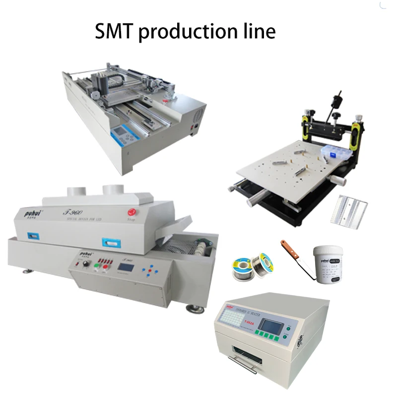 IR Puhui T962A desktop reflow soldering oven for LED PCB Solder infrared IC heater T-962a 300*320MM 1500W