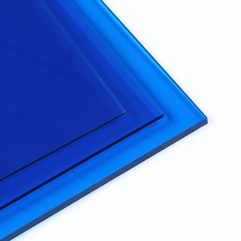 Highly Transparent Double-Sided Coated Polycarbonate PC Board Blue Endurance Board High Hardness Sun Sheets PC Embossed Sheets