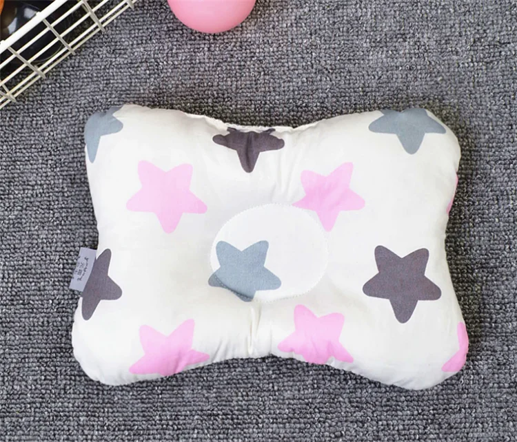 100% хлопок/полиэстер новорожденный голова формирование поддержка памяти младенца Подушка для плоской