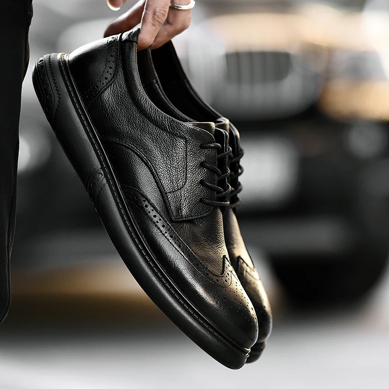 
Manufactory comfortable hotsale casual leather brogues men shoes 