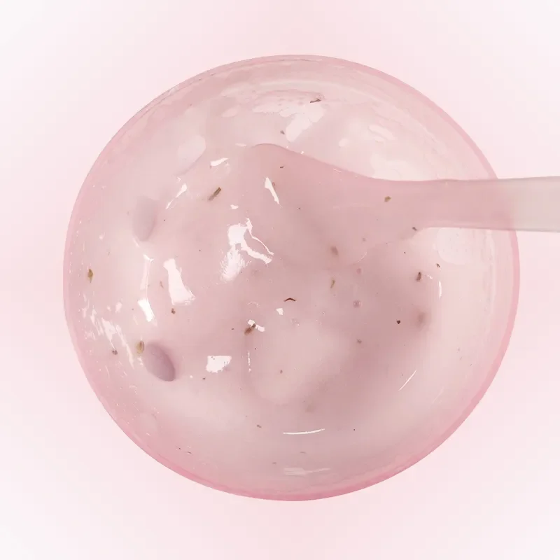 Lavender Diy Spa Jelly Mask Powder for Facials Peel Off Moisturizing Hyaluronic Acid Gel Floral Jelly Face Masks Skin Care Mask