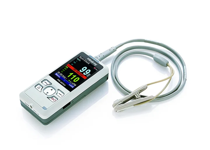Mindray PM60 Vet Portable Handheld Pulse Oximeter Precise Monitoring CE Approved For Big Tiny Animal 2.4 Inch color TFT Screen
