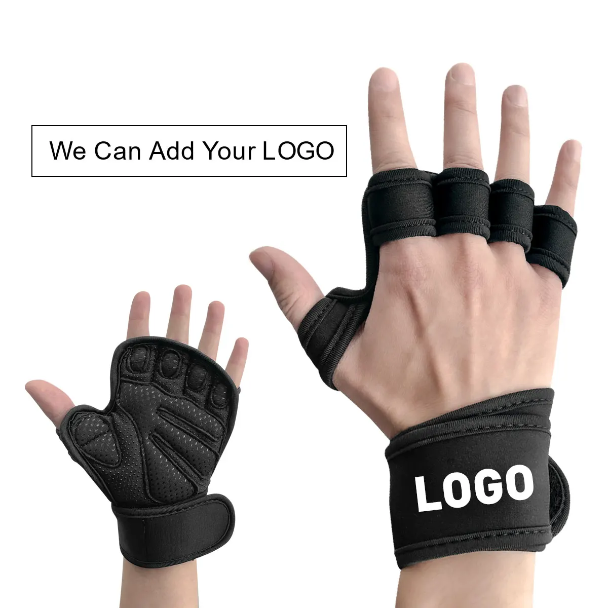 Hot Sale Belt Wrist Gym Gloves Workout Weightlifting Gloves Strong Grip Sports Cross Training Gloves