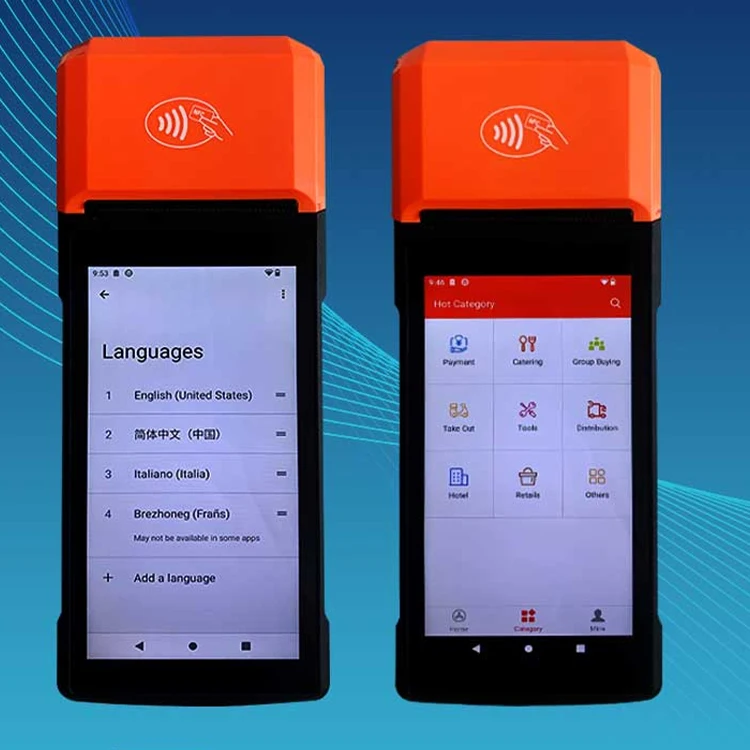 Senraise New Design Touch Screen Payment Terminal 4G Mobile Android Handheld POS terminal with Printer