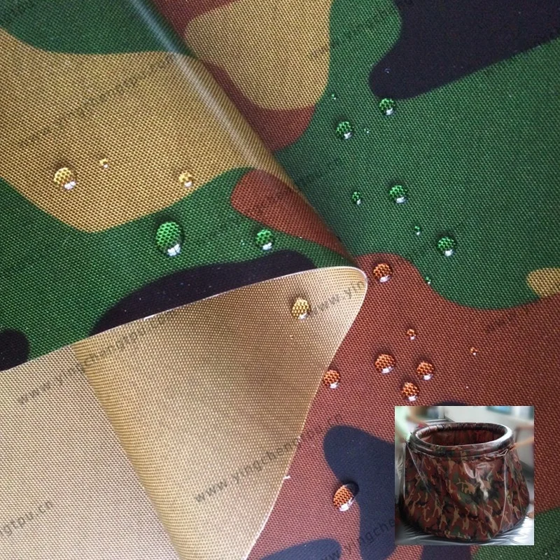 Eco-friendly Military Camouflage 600D Tarpaulin with Double TPU Coating for  Drinking Water Tank Heat Sealable