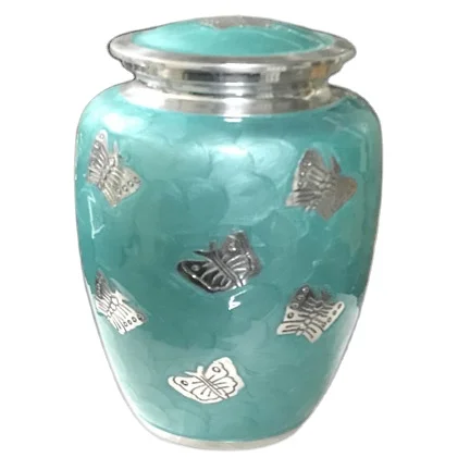 Яркая Цветная тема, лидер продаж, Классическая урна для кремации для взрослых с тиснением в виде бабочек