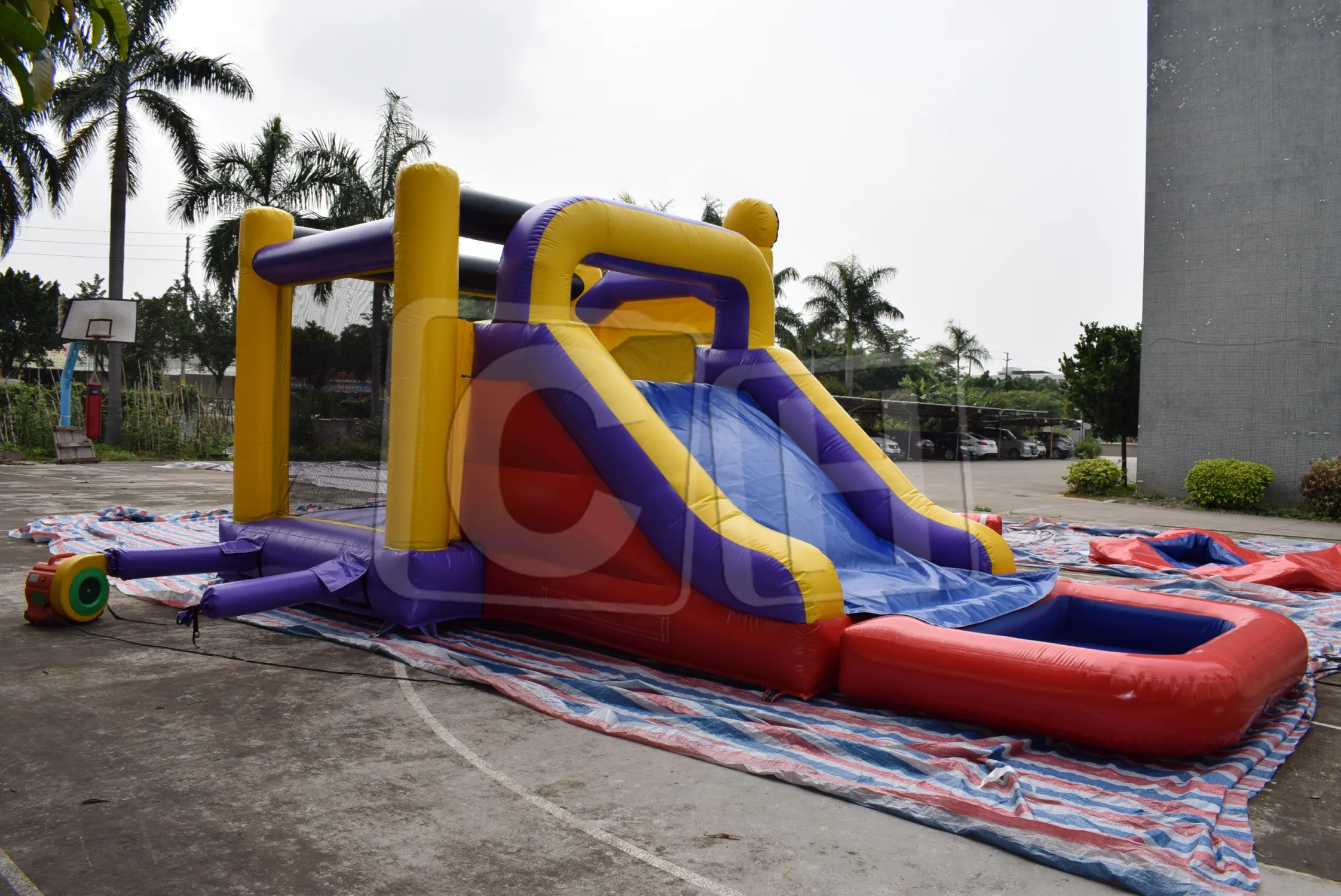 Combo Racer Slide Water Slide Water Park Play Equipment Inflatable Bounce House Water Slide