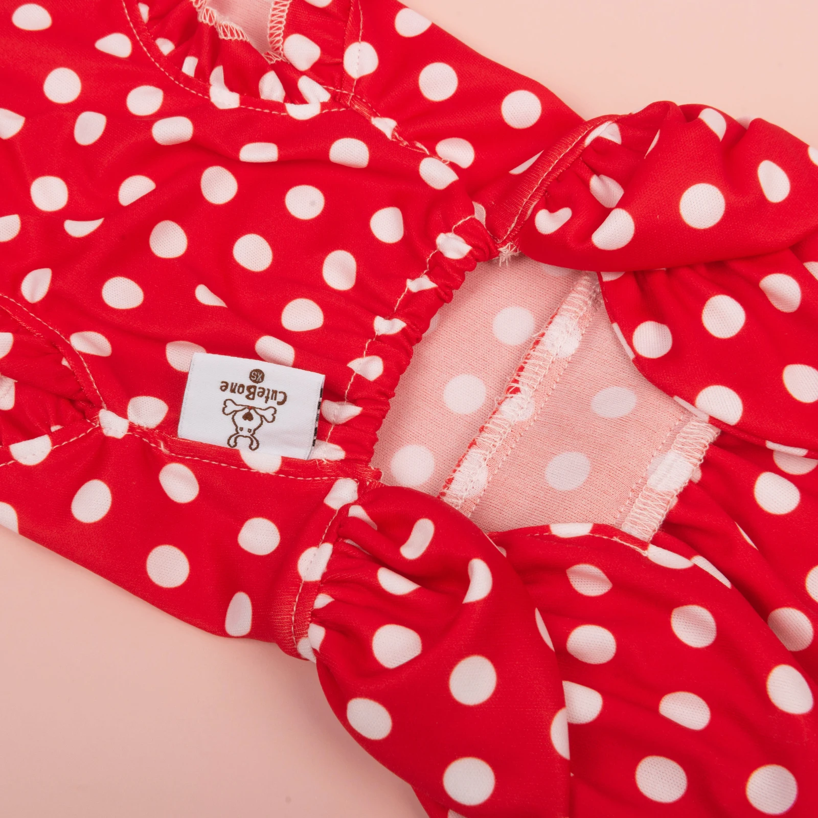 CuteBone Pet Clothes Sexy Red Polka Dot Dress for Party Chihuahua Puppy Wedding Dog Dresses