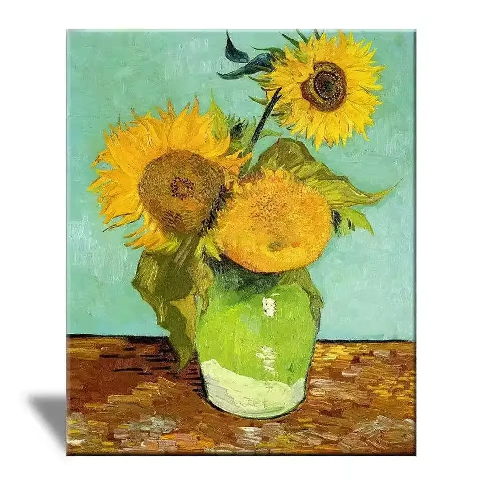 High Quality Famous Reproduction Impressionism Sunflower series By Van Gogh Handpainted Flowers Paintings