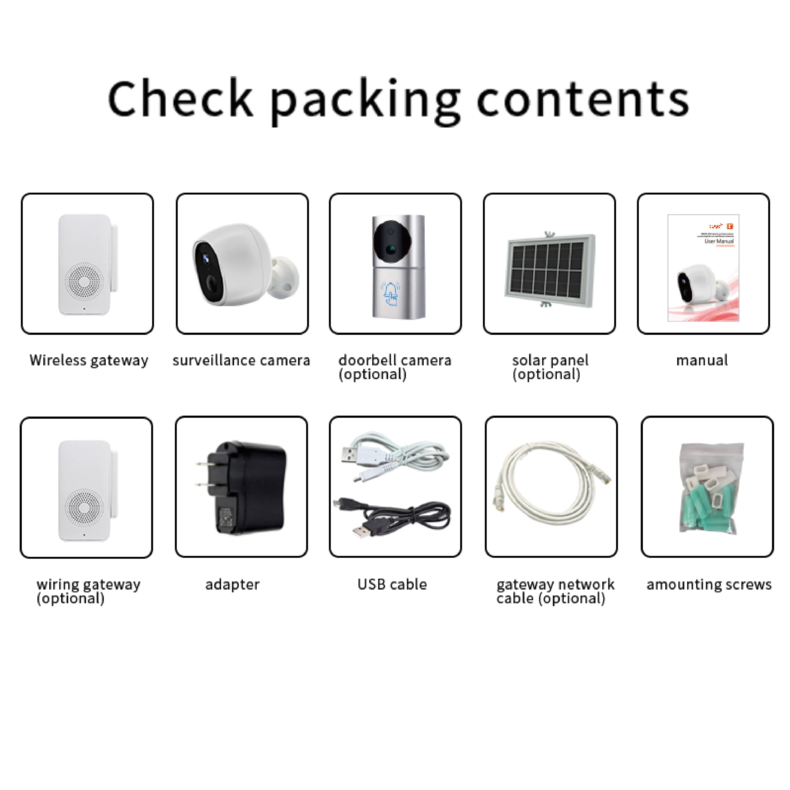 High Quality Low Power HD 1080P Small Size Camera kit Outdoor Wireless Wifi Night Vision CCTV Home Surveillance Camera System