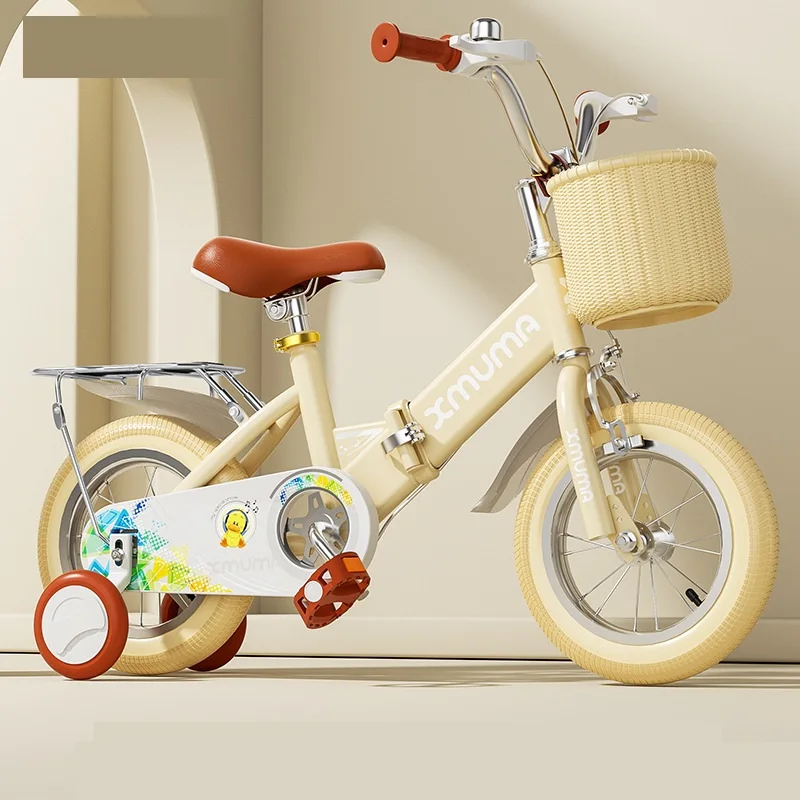 Custom Vintage Folding Kids Bikes Pedal Strollers For Boys And Girls 2-9 Years Old