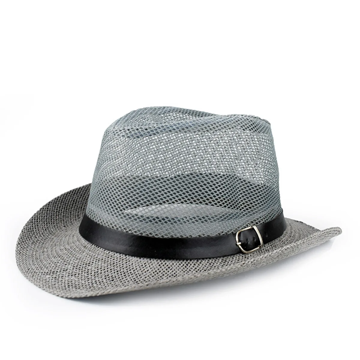 New arrival beach sun jazz hat retro hollow curled brim gentleman straw hat for outdoor beach