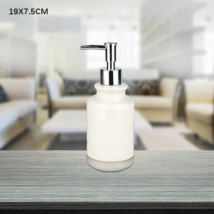 Hotel Ceramic Embossed Bathroom Toiletry Set 5 Pcs White Soap Dispenser Ceramic Bathroom Accessories Sets