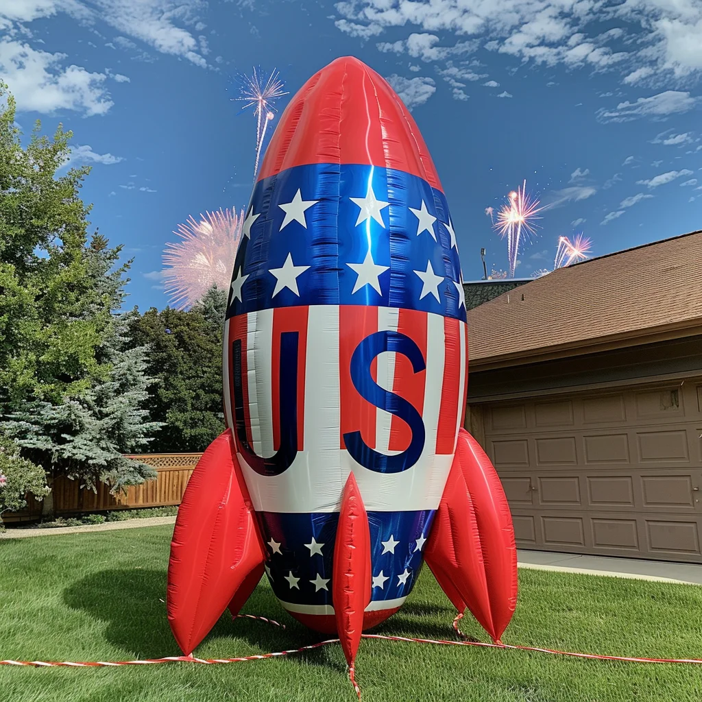 2024 New designed patriotic Independence Day Inflatables 4th of July Decorations Liberty Bear inflatables model
