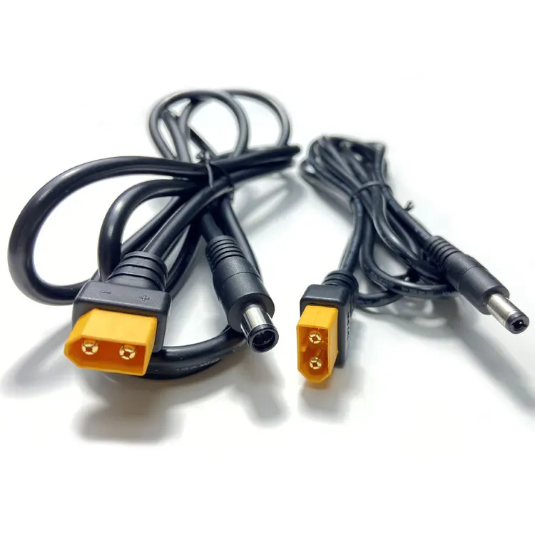 Xt60 Female To Dc 5521 Male Connector Adapter Cable CUSTOM WIRE HARNESS for RC Mode Helicopter Quadcopter