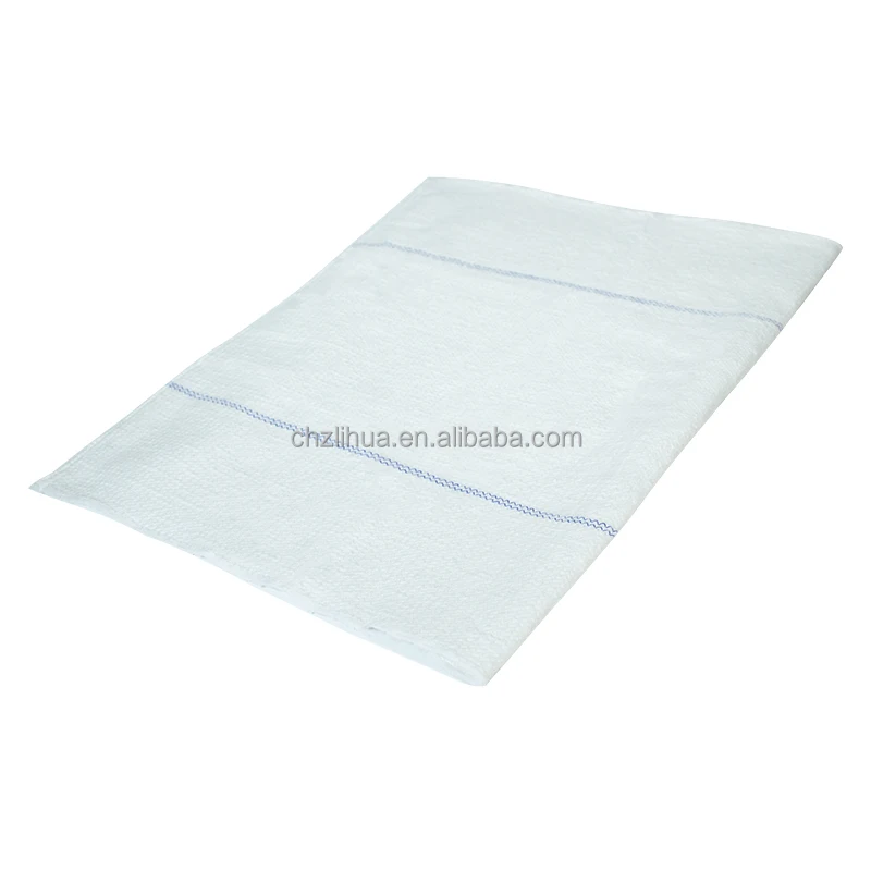 Factory Recyclable 50*70 cm Cotton Floor Cloths Household Cleaning wipes White Cotton Mop Cloths Floor Cleaning Cloths