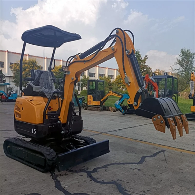 Chinese Famous Excavator Farm Used Mini Excavator Power engine Full hydraulic mini excavator