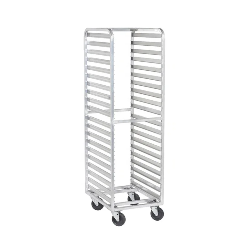 Stainless Steel display rack Double Tray Kitchen Bakery Trolley Rack 15 Tiers Hotel