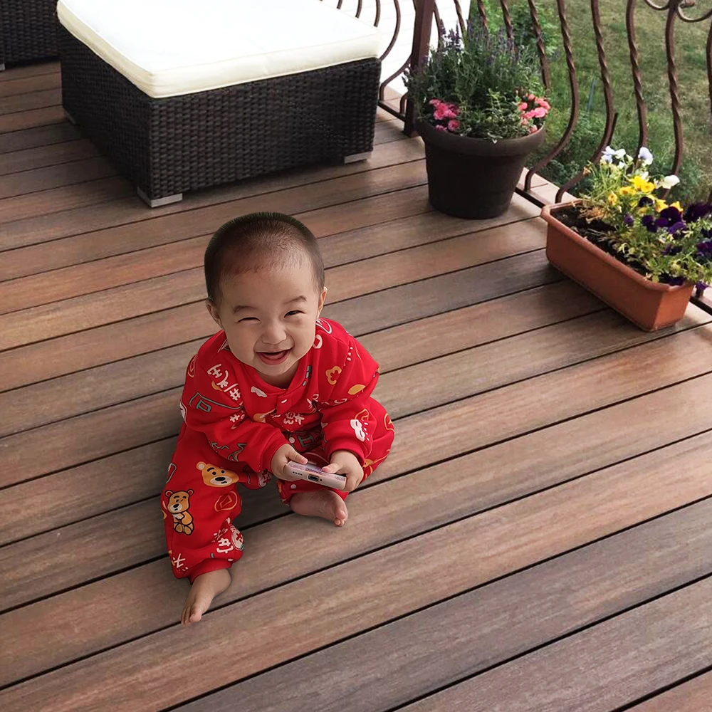 Easy Installation Modern Design Hide Frame Garden Flooring WPC Decking PVC Deck Boards