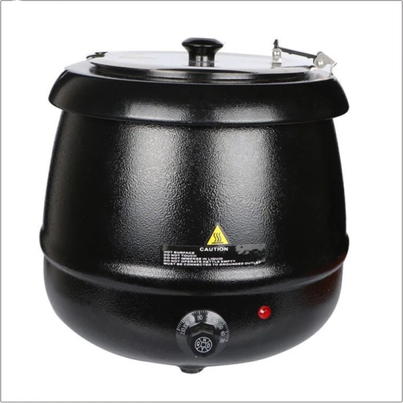 China factory wholesale buffet stainless steel 10L soup pot black electric soup kettle