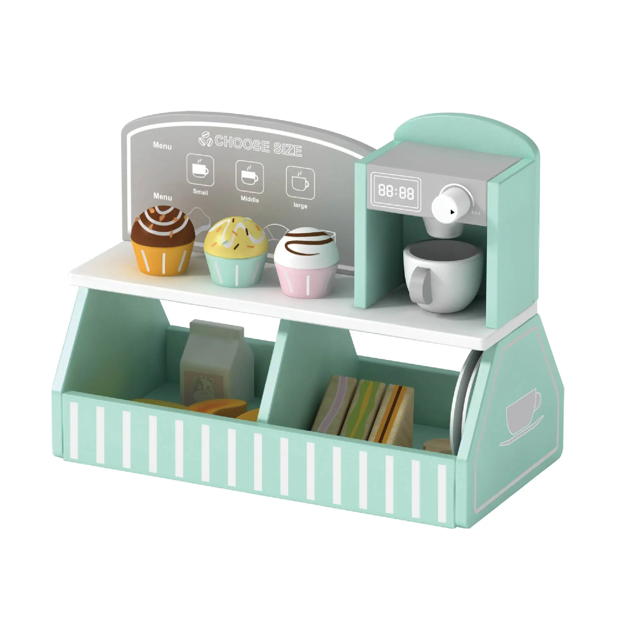 Portable bamboo small square table bamboo sofa table for ironing and laundry