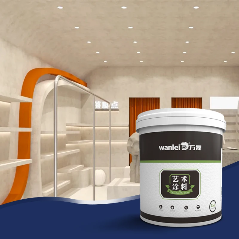 Wanlei открытые бетона внешний вид штукатурки стен дизайн