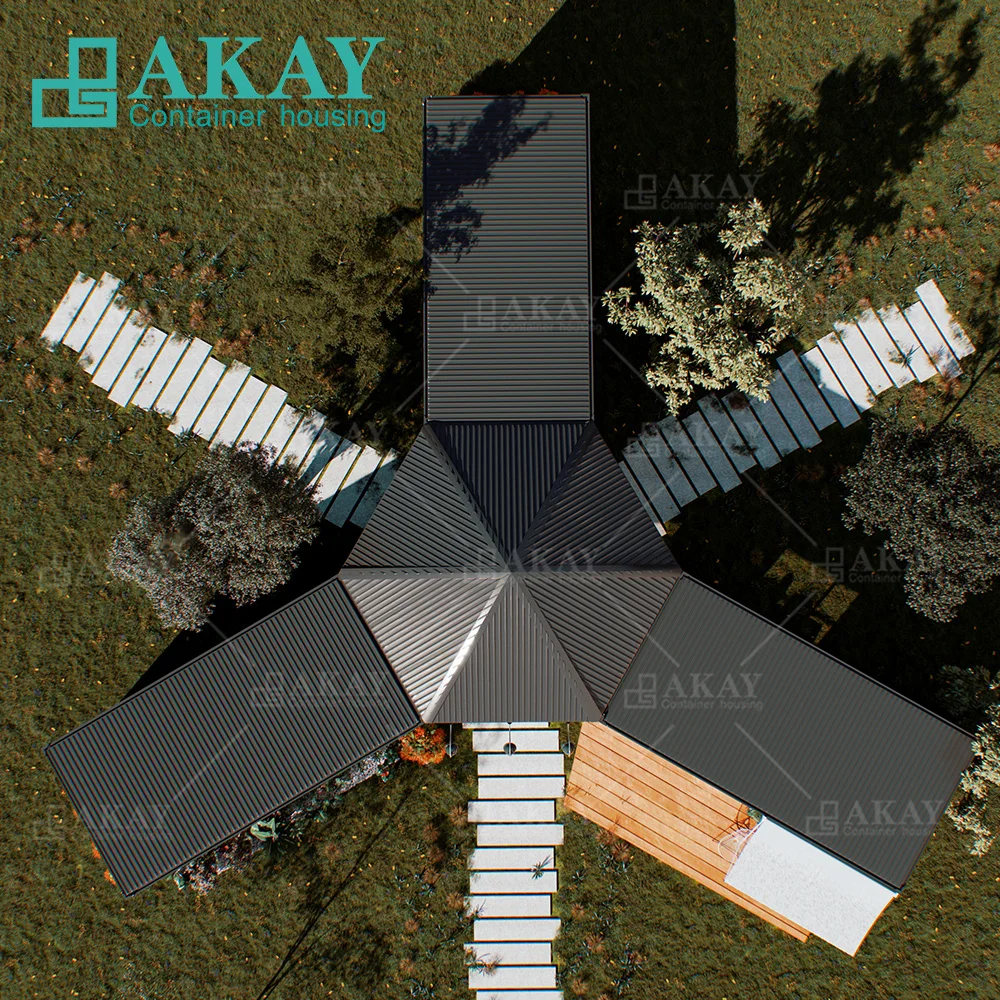 New Outdoor Modular Prefabricated Homes Hexagon Luxury Villas Factory Customization Detachable Container House Prefab houses