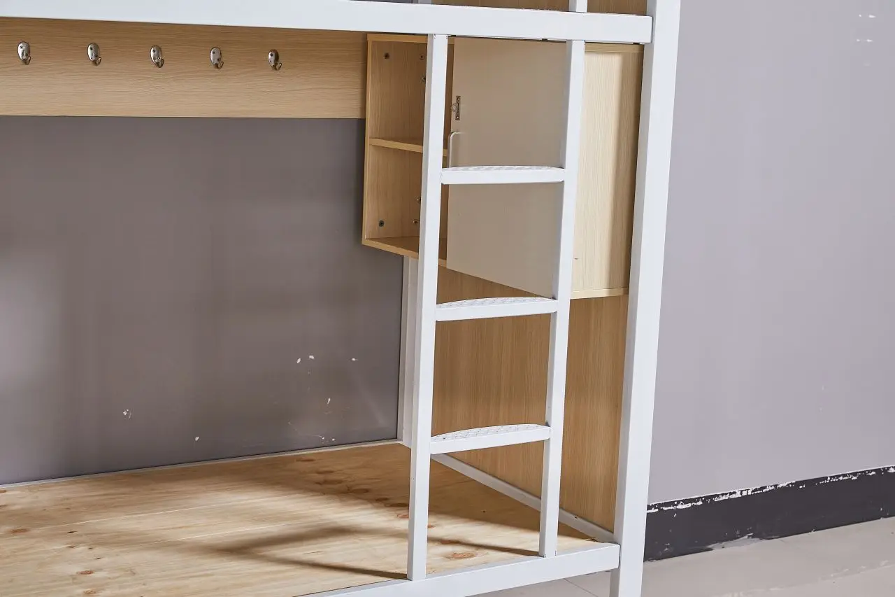 2021 independent privacy space design hotel bed youth apartment bed modern solid wood double bed