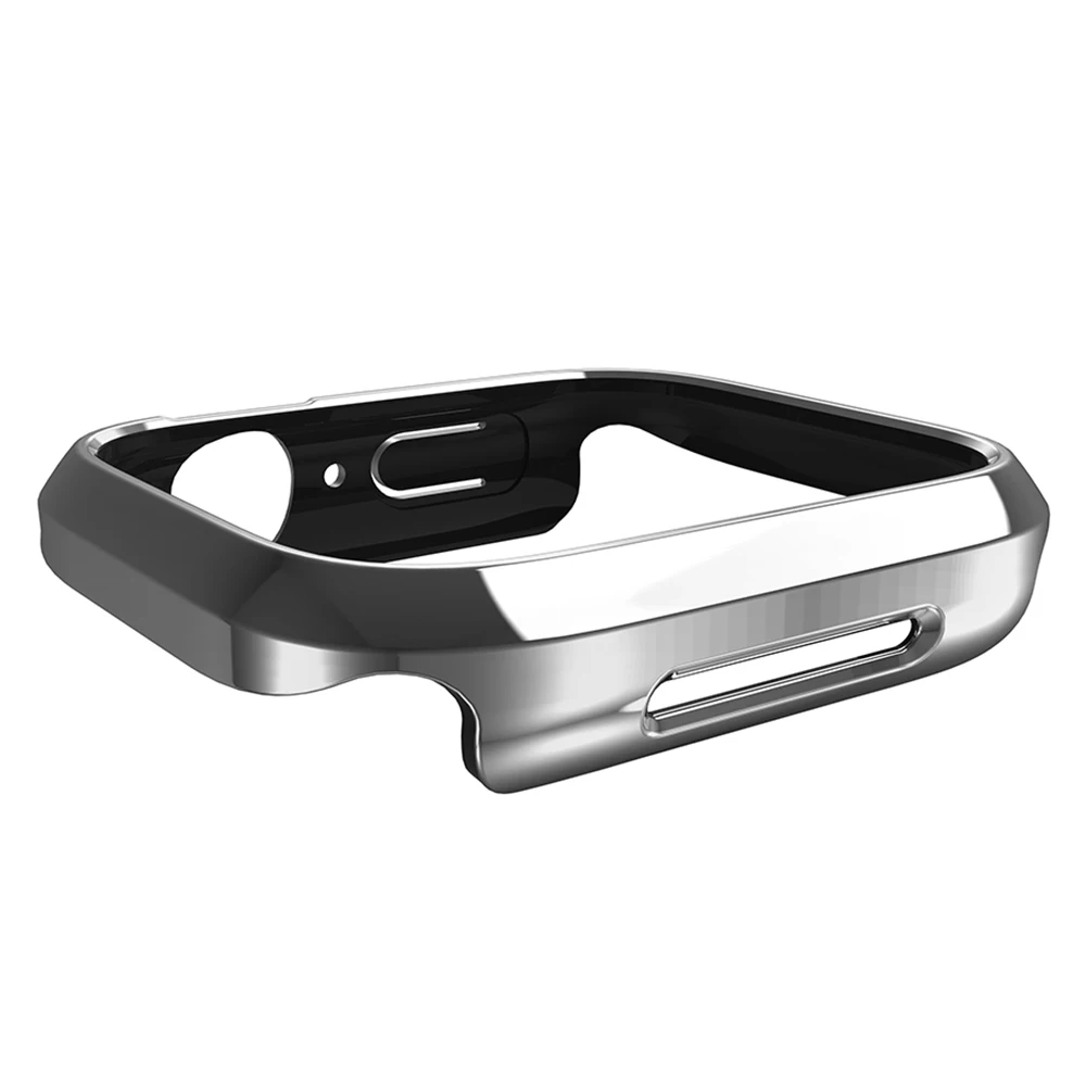 Luxury golden cover for apple watch case for apple watch case metal plating plastic case