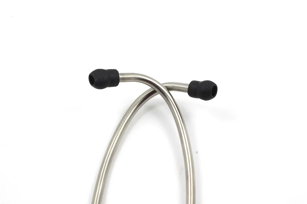 Кардиологические стетоскопы с двойной головкой для доктора из нержавеющей стали и цинкового сплава, OEM, мягкие профессиональные испытания класса II, 1000 шт., 47 мм