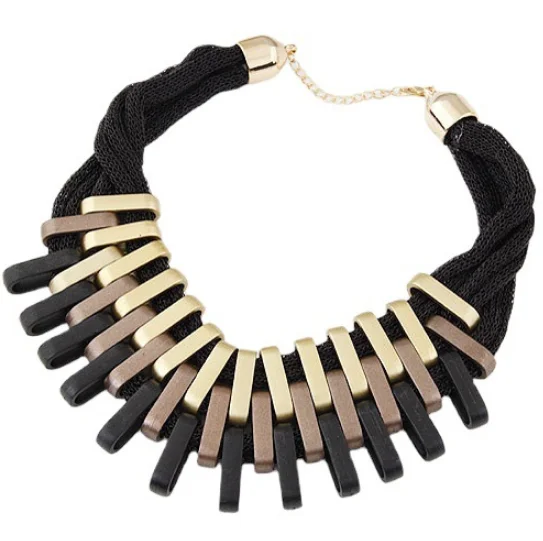 LADIES & WOMENS CHUNKY CHOKER STATEMENT BIB CHAIN CHARM FASHION NECKLACE C2101