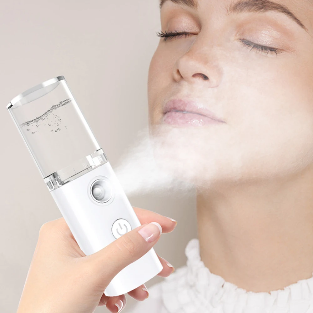Mini Nano Face Steamer USB Nebulizer Moisturizer Skin Care Women Facial Mist Sprayer