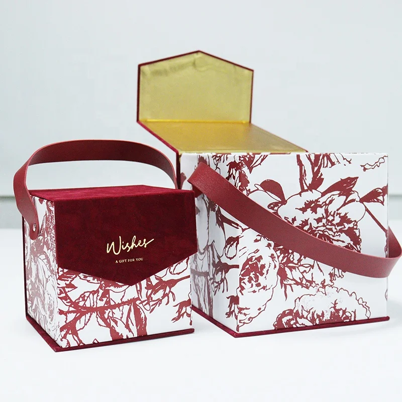 Event Celebration Box Mini Dexterous Biscuits Chocolate Snacks Children Cardboard Gift Box Handheld Newborn Baby Suitcases