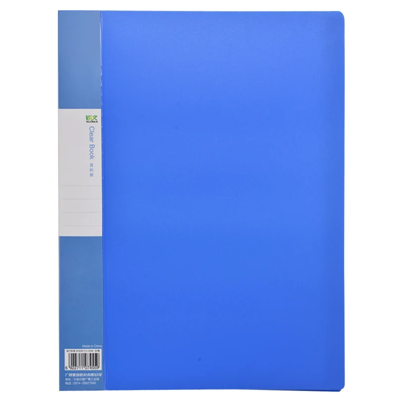  A4 Size Flat Clip School Office Supplies Plastic Pp Report Paper Document File For Documents