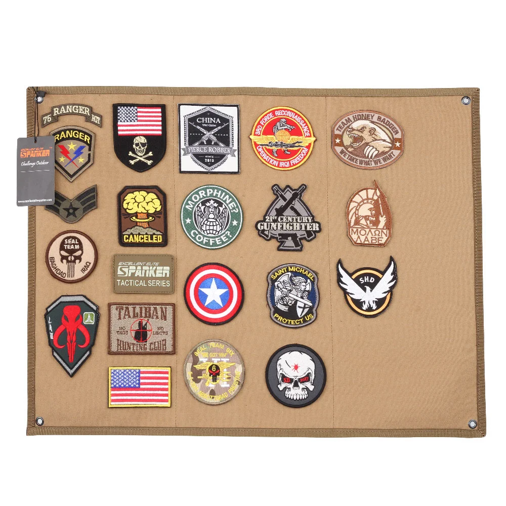 Custom Tactical Patch Holder Organizer Badge Display Board Wall Hanging Panel