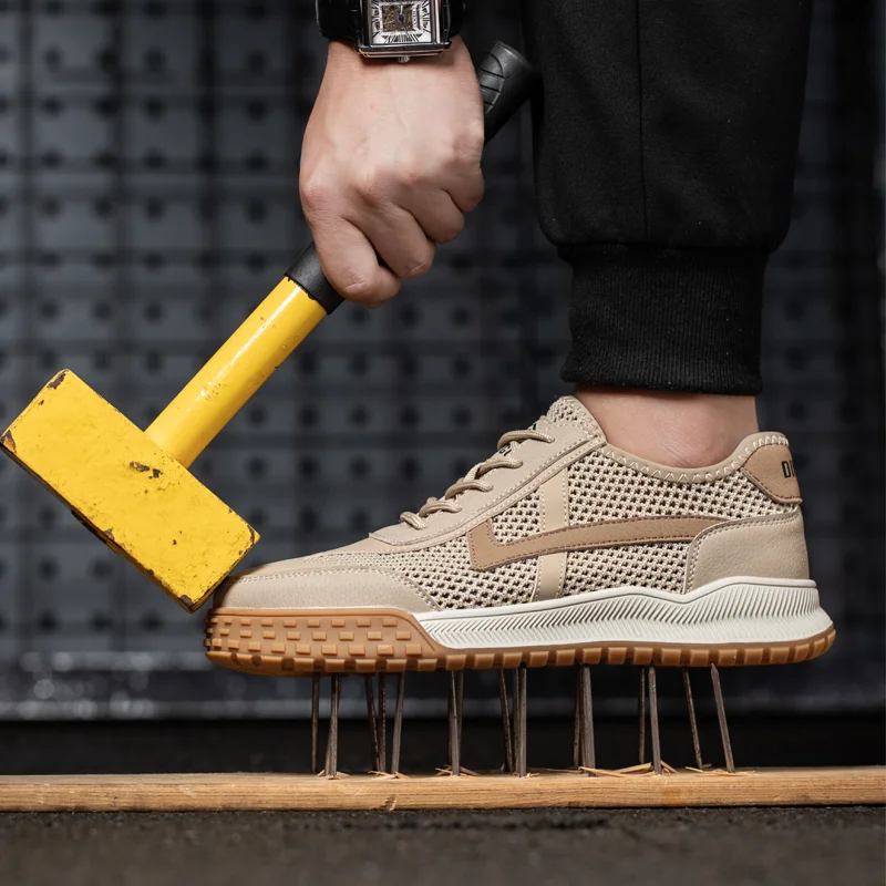 Industrial Protective Fashion Breathable Work Boot Casual Trainers Steel Toe Safety Shoes for Men safety shoes