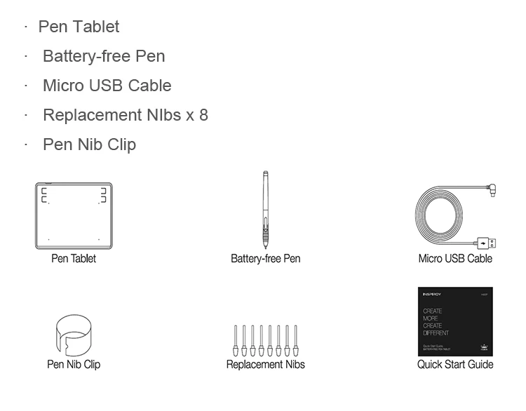 Latest HUION H430P 4 Customized Press Keys Drawing Graphic Tablet