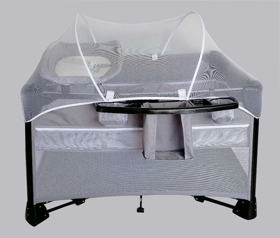 
one-hand folding and unfolding baby playpen play yard 