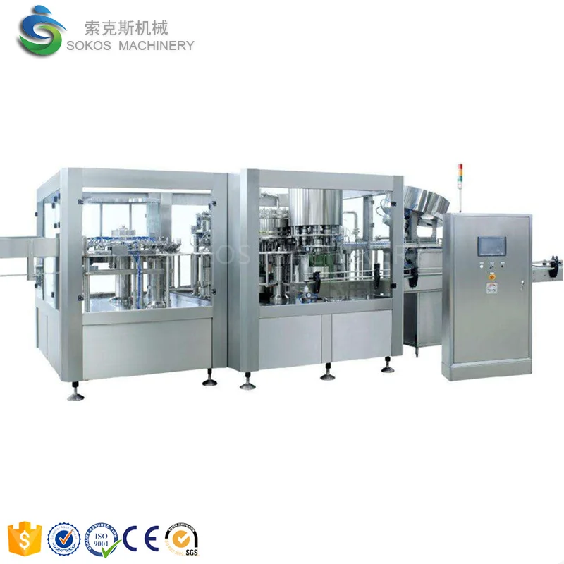 2000BPH автоматический 884 маленькая чистая вода линия розлива и укупорки