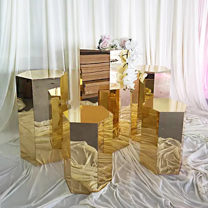 Tall Neon Orange 5 Sided Acrylic Rectangular Display Cube Perspex Plastic Plinths