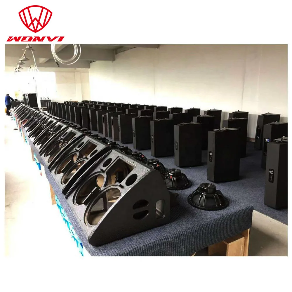 Double 12 inch studio monitor speakers active powered stage speaker