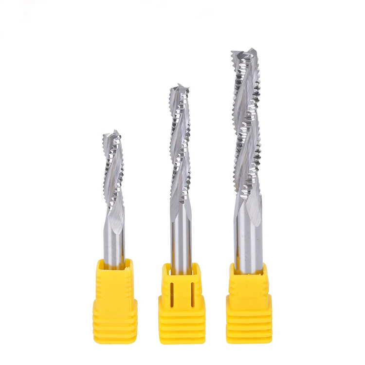 Solid Carbide Endmills Carbide 3 Flute end mill Rough milling cutter tool for wood