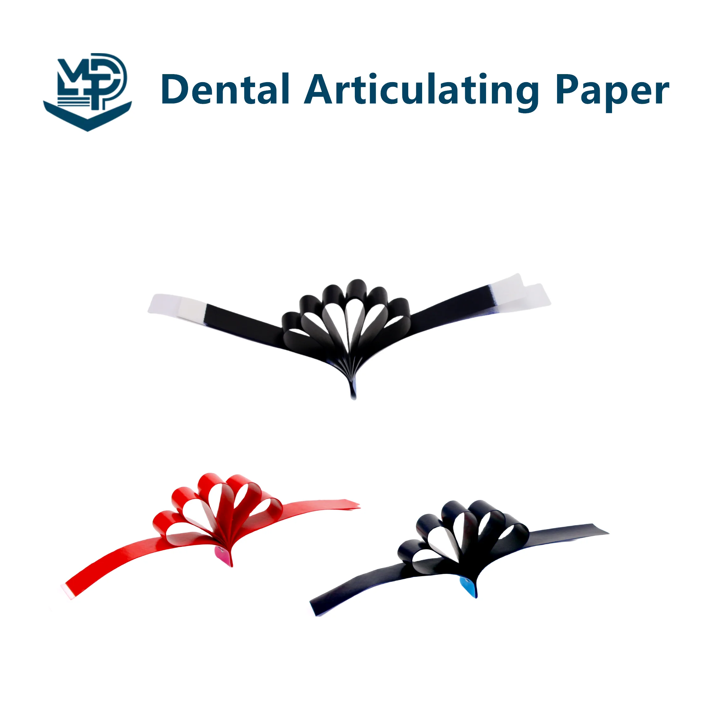 Dental consumables 30/50/100 um thin/thick blue straight articulating paper for dental clinic