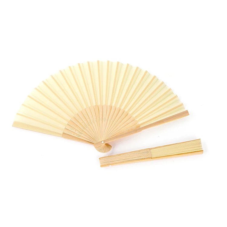 Quality Paper Personalized Chinese Hand Fans Custom Printed Custom Folding Bamboo Hand Fan without gift box