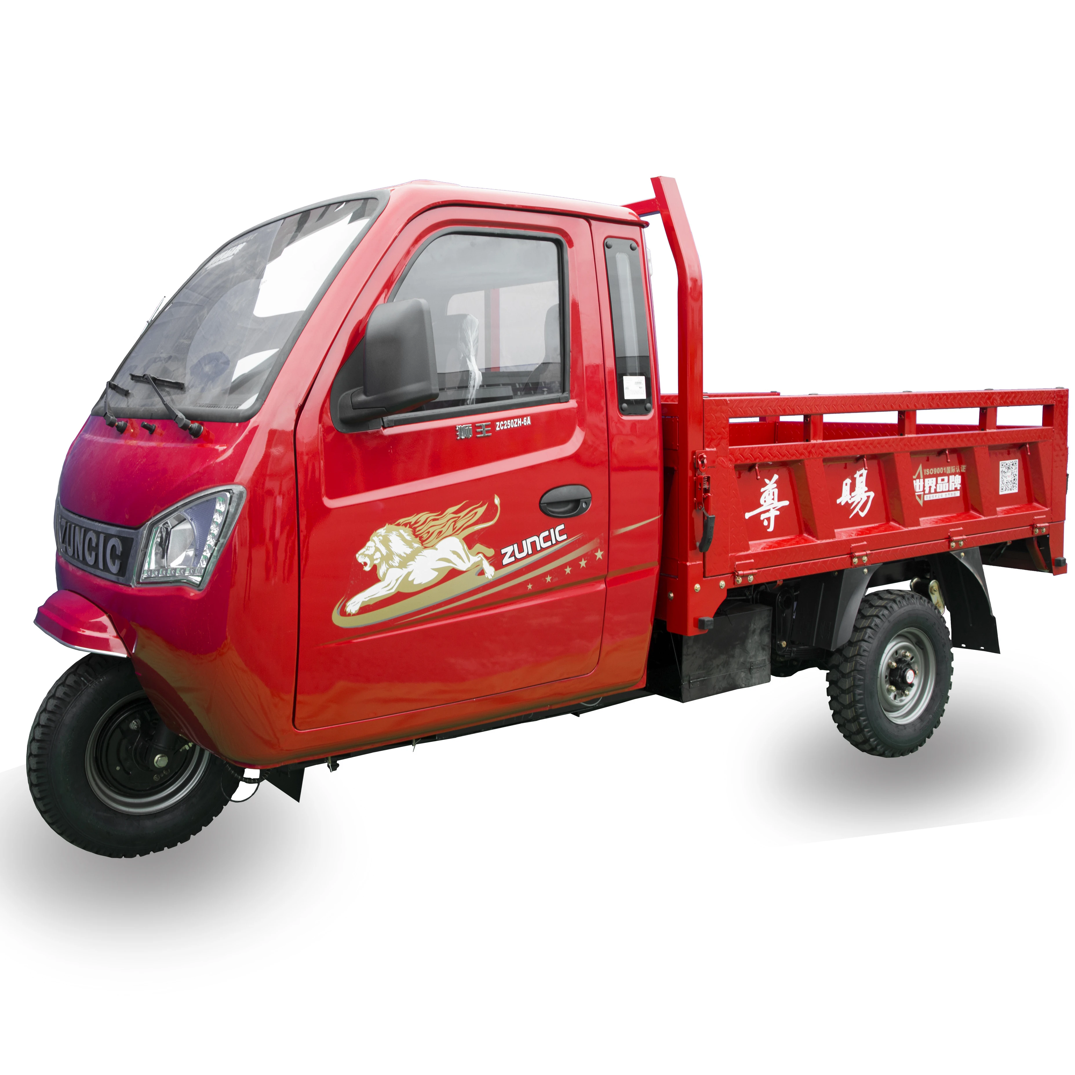 Motorized Closed Cabin 300cc Cargo Tricycle 2 Seats Cargo Truck adult tricycle motorized tricycle