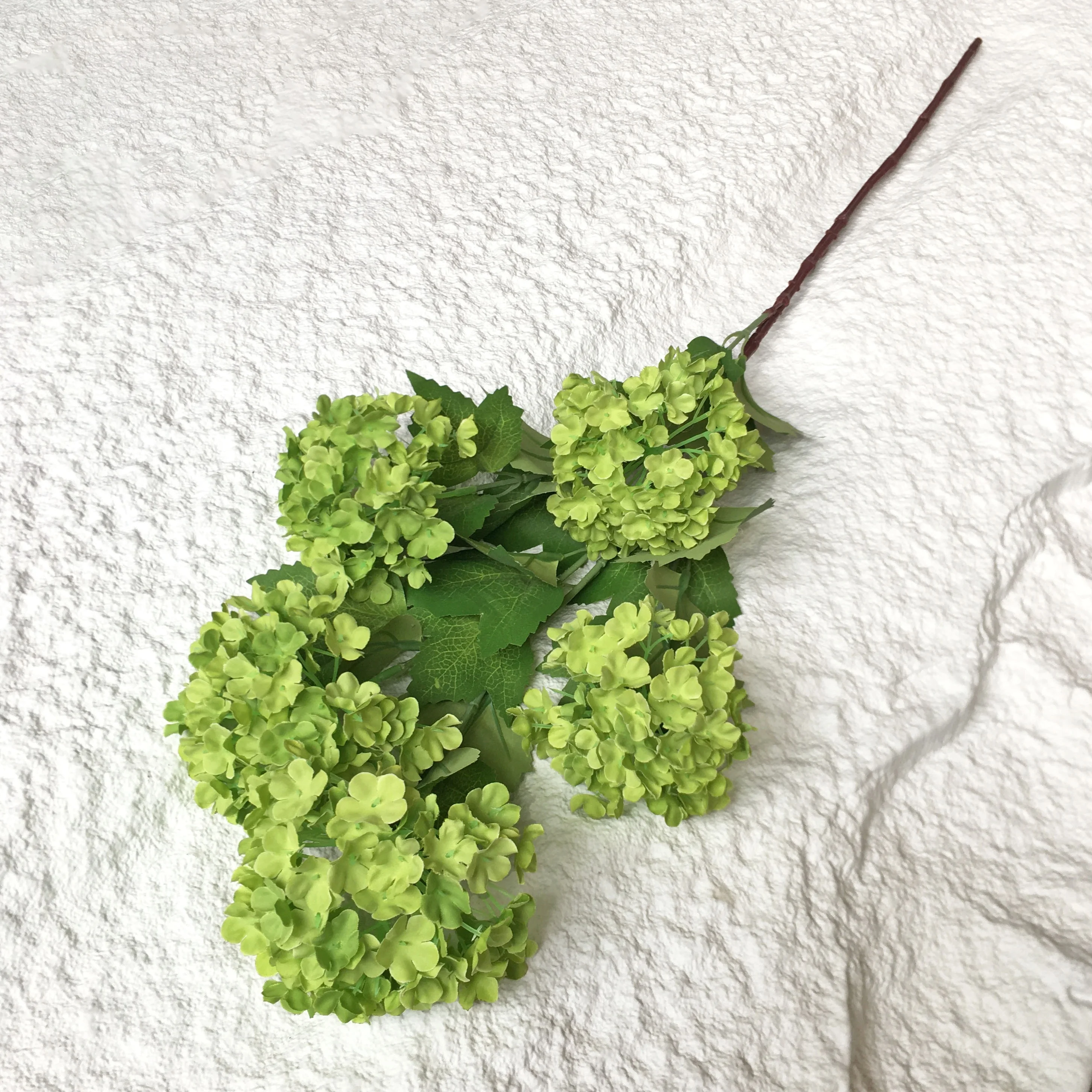 T-OSM 5 Head Artificial Flower Hydrangea For Shop Garden Stage Decor Floral Arrangement