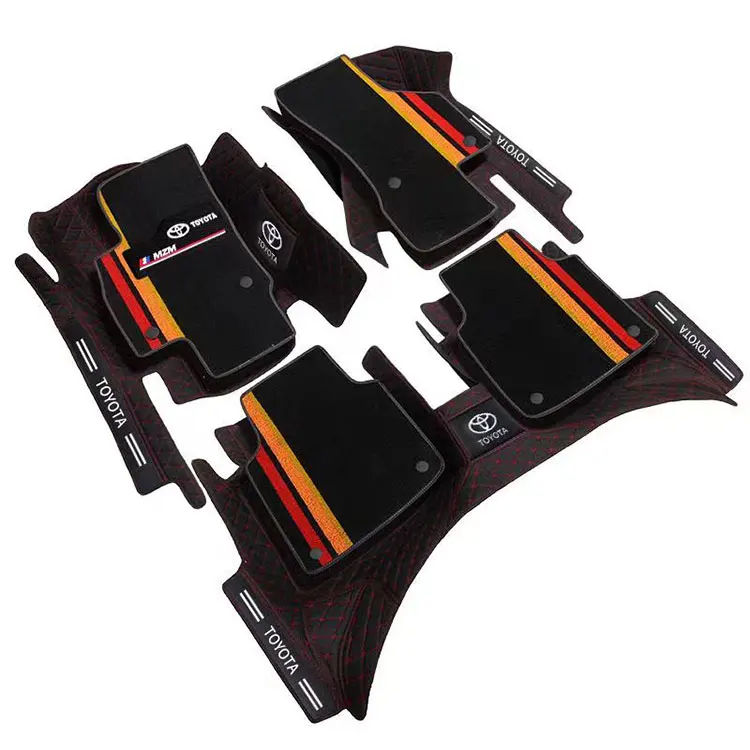 Supplier Of High Quality Hot Pressed Leather Custom Car Carpet Type Composite Car Floor Mats Factory Production Fashion Car Mat