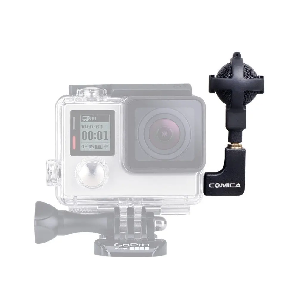 Comica CVM-VG05 Microphone Stereo Ball-shaped Audio Recording Microphone for Action Sport Camera mic