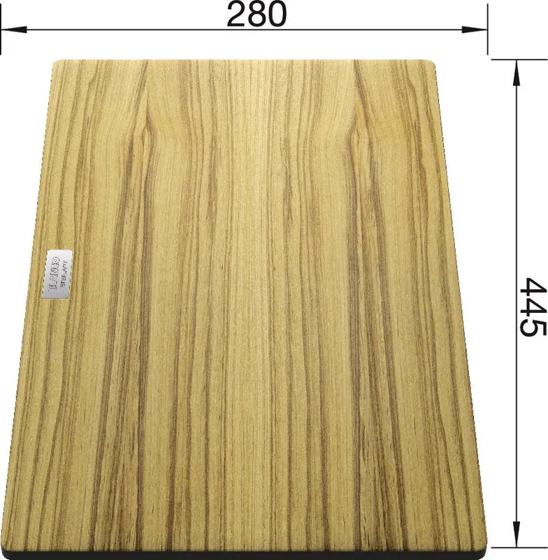 Canna 12MM Thickness Strong and Rectangular Chopping Board in Black Color and Walnut Color HPL