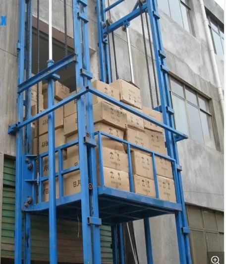 0.5m/s 2000KG Outdoor Cargo Elevator Quantity assured Spray Steel Plate goods Lift